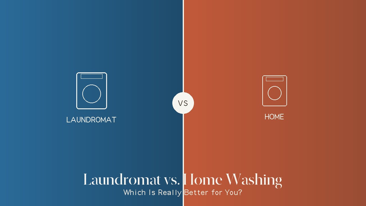 Laundromat vs home laundry comparison