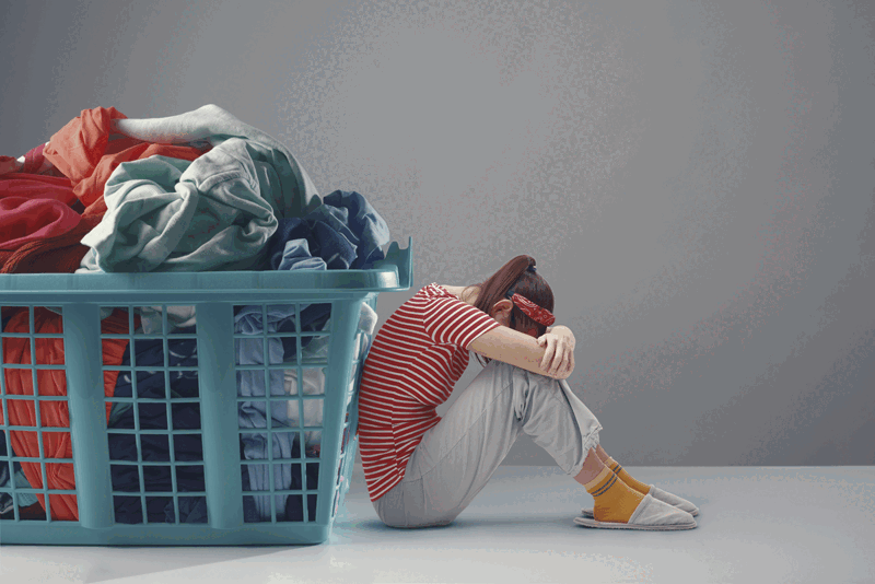 Clock and laundry machines
