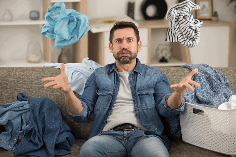 White vinegar and fresh laundry